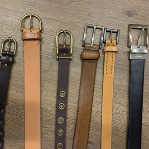 5 genuine leather belts
